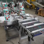 Multi-Lane Elevating Conveyor System for Reflector Sticks