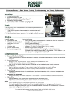 Vibratory Feeders - Base Drives Tunning, Troubleshooting, and Spring Replacement